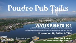 Poudre Pub Talk: Water Rights 101 @ Mash Lab Brewing | Windsor | Colorado | United States
