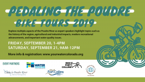 Pedaling the Poudre: Water Education CO (Sept 20) @ Bellvue | Colorado | United States